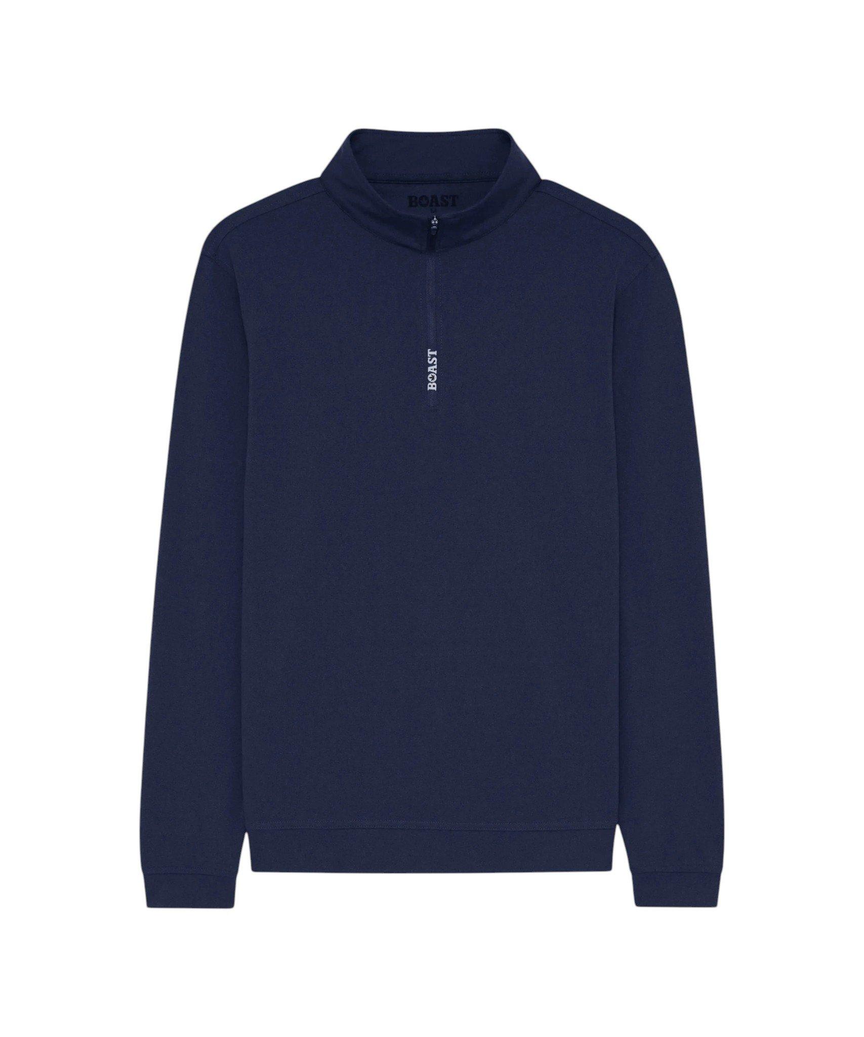 Boast Men's Greenwich Quarter Zip 2.0 - Navy - NAVY